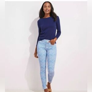 Vineyard Vines Jaime High-Rise Chevron Jeans NWT 27